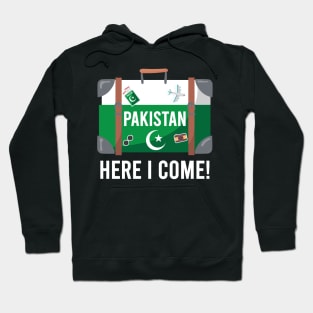 Pakistan here I come. Pakistani flag travel design Hoodie